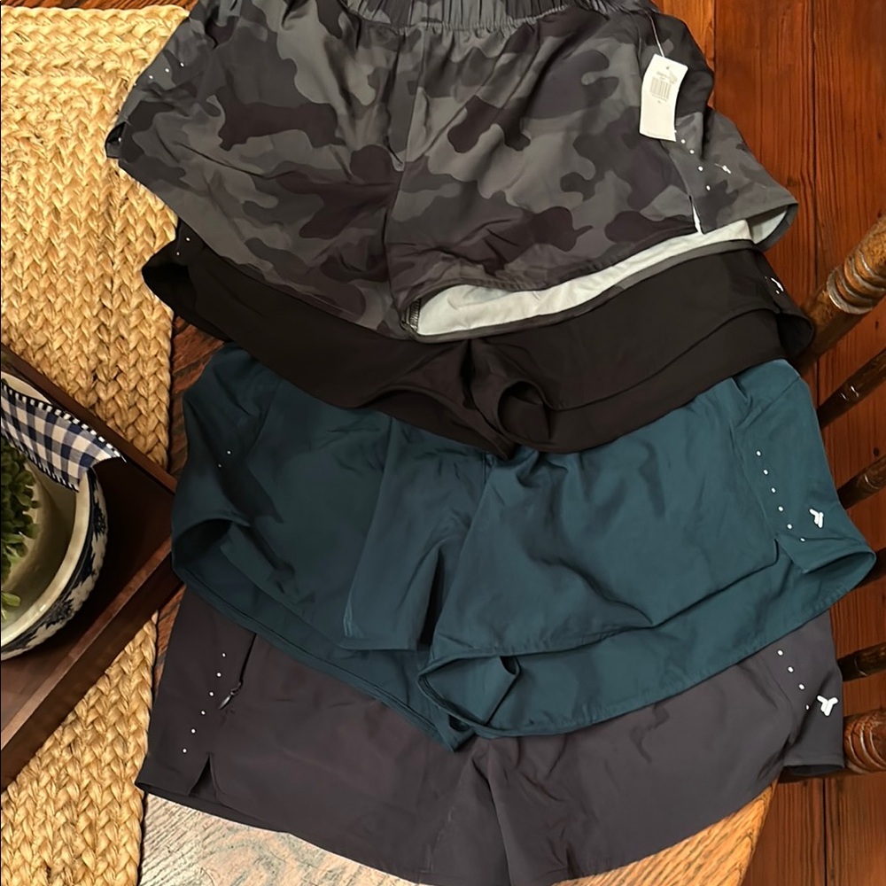 Old Navy Women's Athletic Shorts - Camo, Black, Teal, Navy